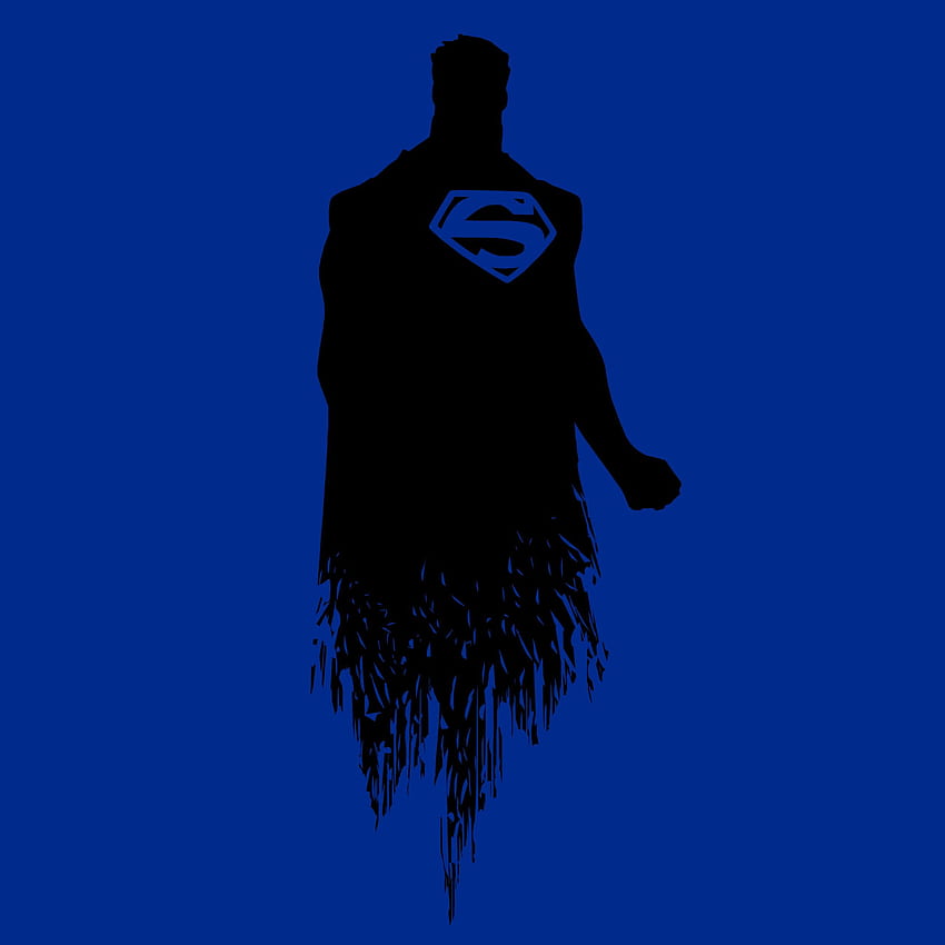 Superman, minimalny, niebieski, , , minimalny,. na iPhone'a, Androida, urządzenia mobilne i Tapeta na telefon HD