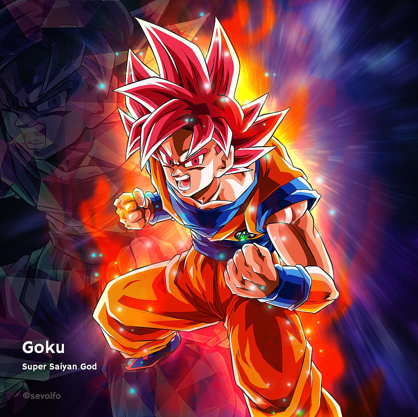 Super-Saiyajin-Gott, Goku Super-Saiyajin-Gott HD-Hintergrundbild