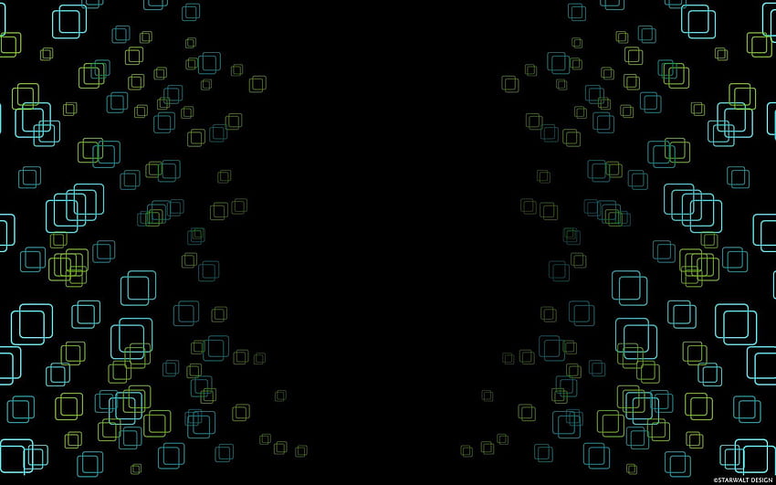 Abstract shapes digital art squares black background HD wallpaper
