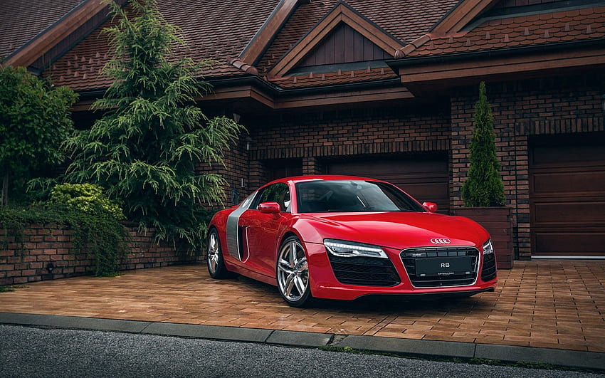 Audi, Cars, Front View, R8 HD wallpaper