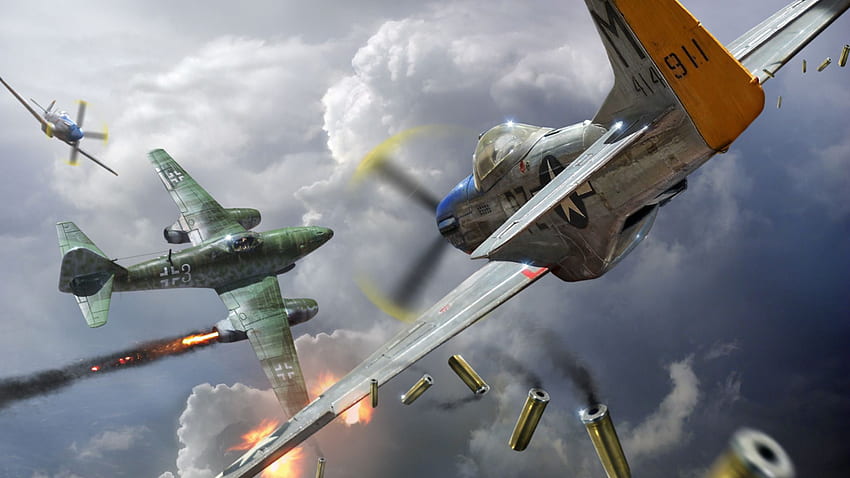 WW2 Aviation Art, WWII Art HD wallpaper