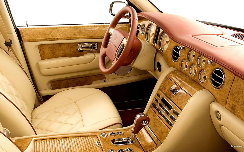 Луксозен интериор на Bentley HD тапет