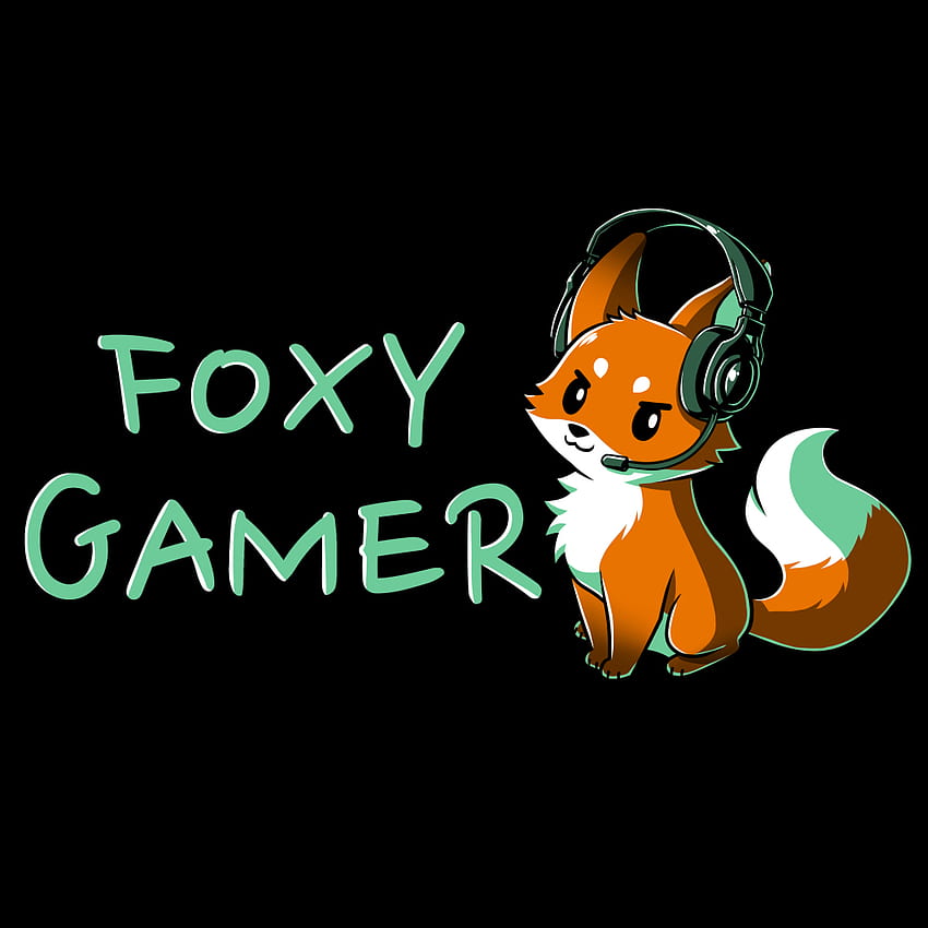 Мъжка тениска Foxy Gamer S. Сладка рисунка на лисица, сладки рисунки HD тапет за телефон