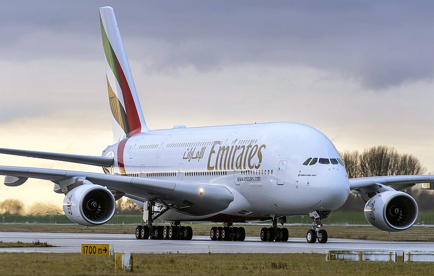 A380, Airbus, WFP, Şasi, Airbus A380, Emirates Havayolları, Bir Yolcu Uçağı, Airbus A380 800 For , Bölüm авиация HD duvar kağıdı