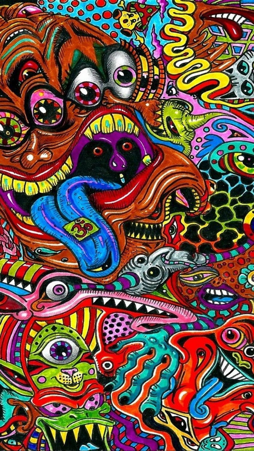 HD wallpaper art color dark detail monsters psychedelic  Wallpaper  Flare