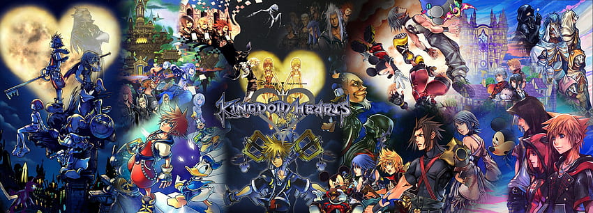 Kingdom Hearts Dual Screen, Kingdom Hearts 2 HD wallpaper