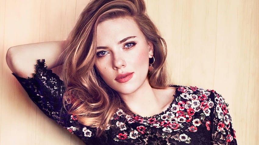 Scarlett Johansson Brunette Girl HD wallpaper