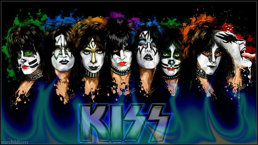 KISS dans le maquillage. mes groupes préférés en 2019. Kiss band, Kiss Fond d'écran HD