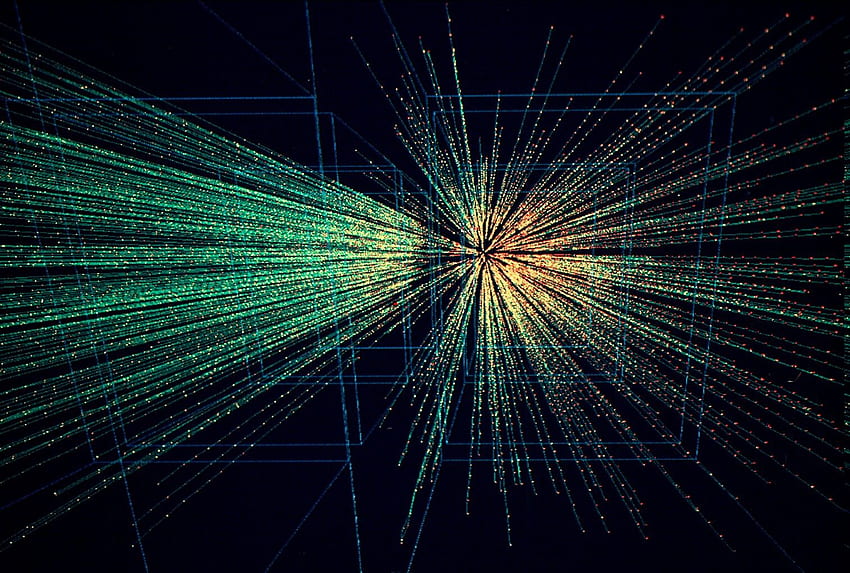 Teilchenphysik Hintergrund, Teilchenkollision HD-Hintergrundbild