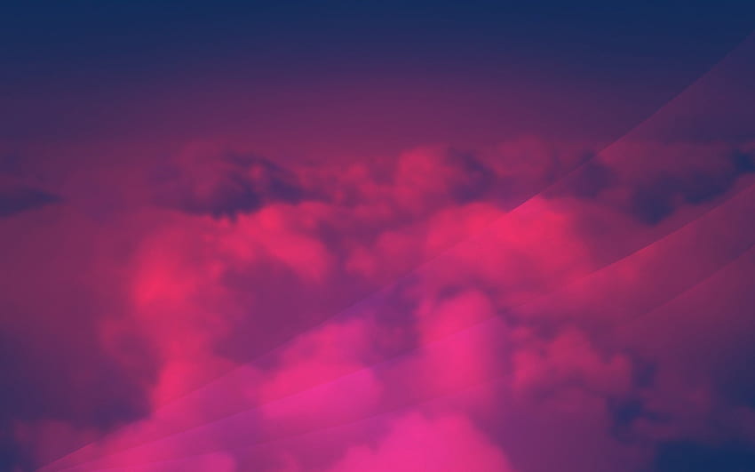 Windows , Pink, Rivers, Cool , clouds, Red, Peace. Full HD wallpaper