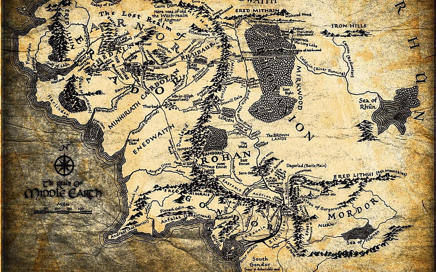 Lord Of The Rings Map HD wallpaper | Pxfuel