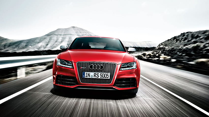 Roter Audi A5 Hintergrund. Humor. Audi Autos, Audi, Audi Limousine HD-Hintergrundbild