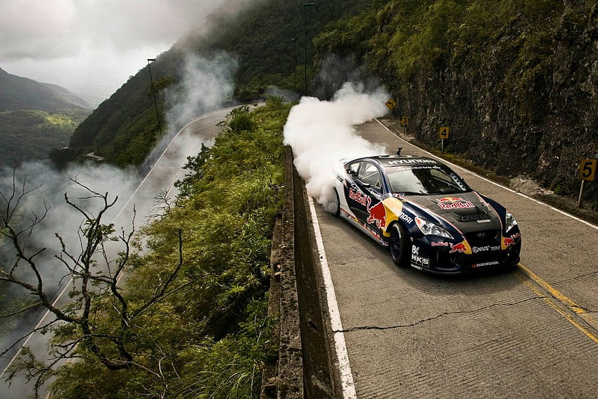 : px, Brazil, car, drift, Hyundai, mountain pass, Drift Cars HD wallpaper