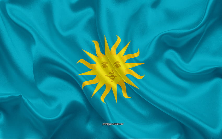 Flag of Koper, , silk texture, Koper, Slovenian city, Koper flag, Slovenia HD wallpaper