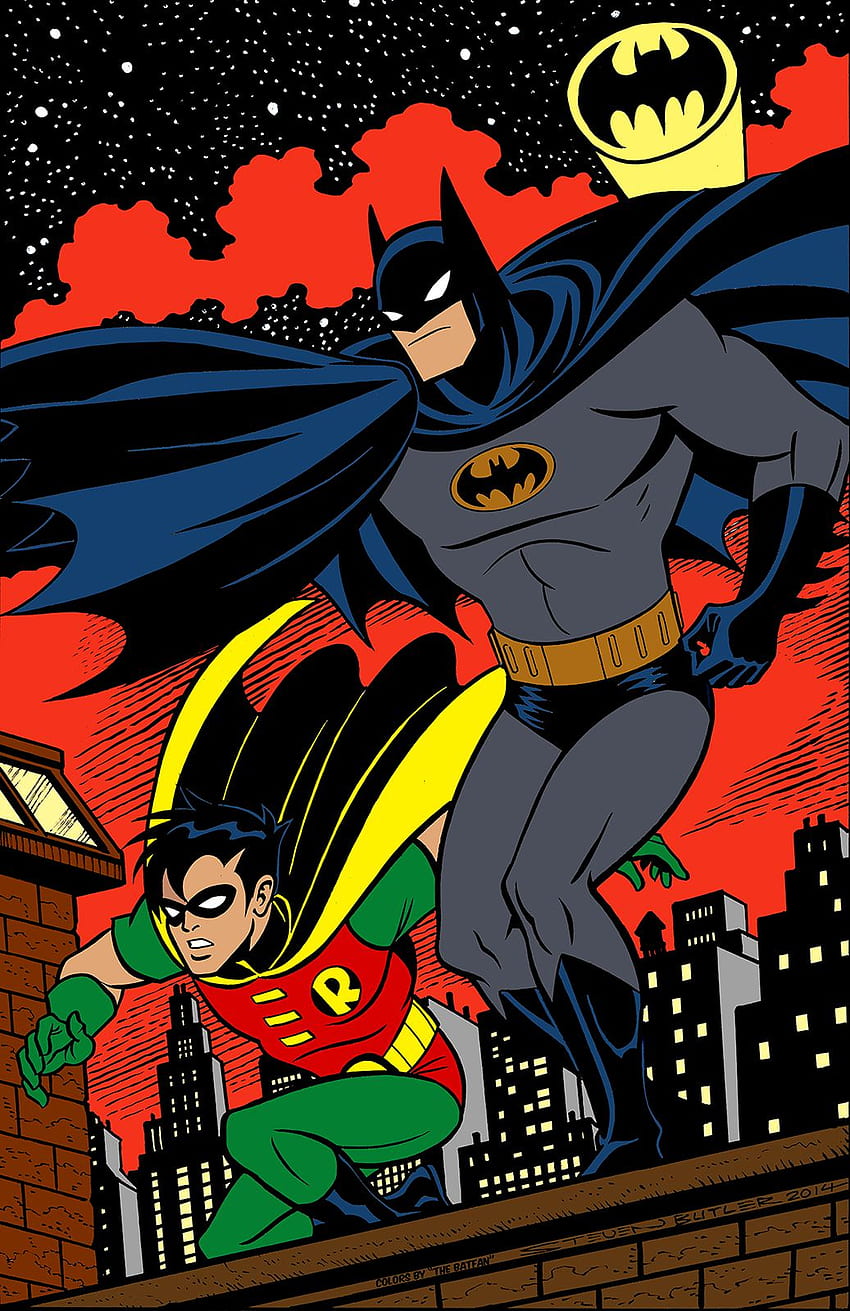 Commande dessinée par Steven Butler pour moi que j'ai colorié. Affiche Batman, Art Batman, Bandes dessinées Batman, Batman coloré Fond d'écran de téléphone HD