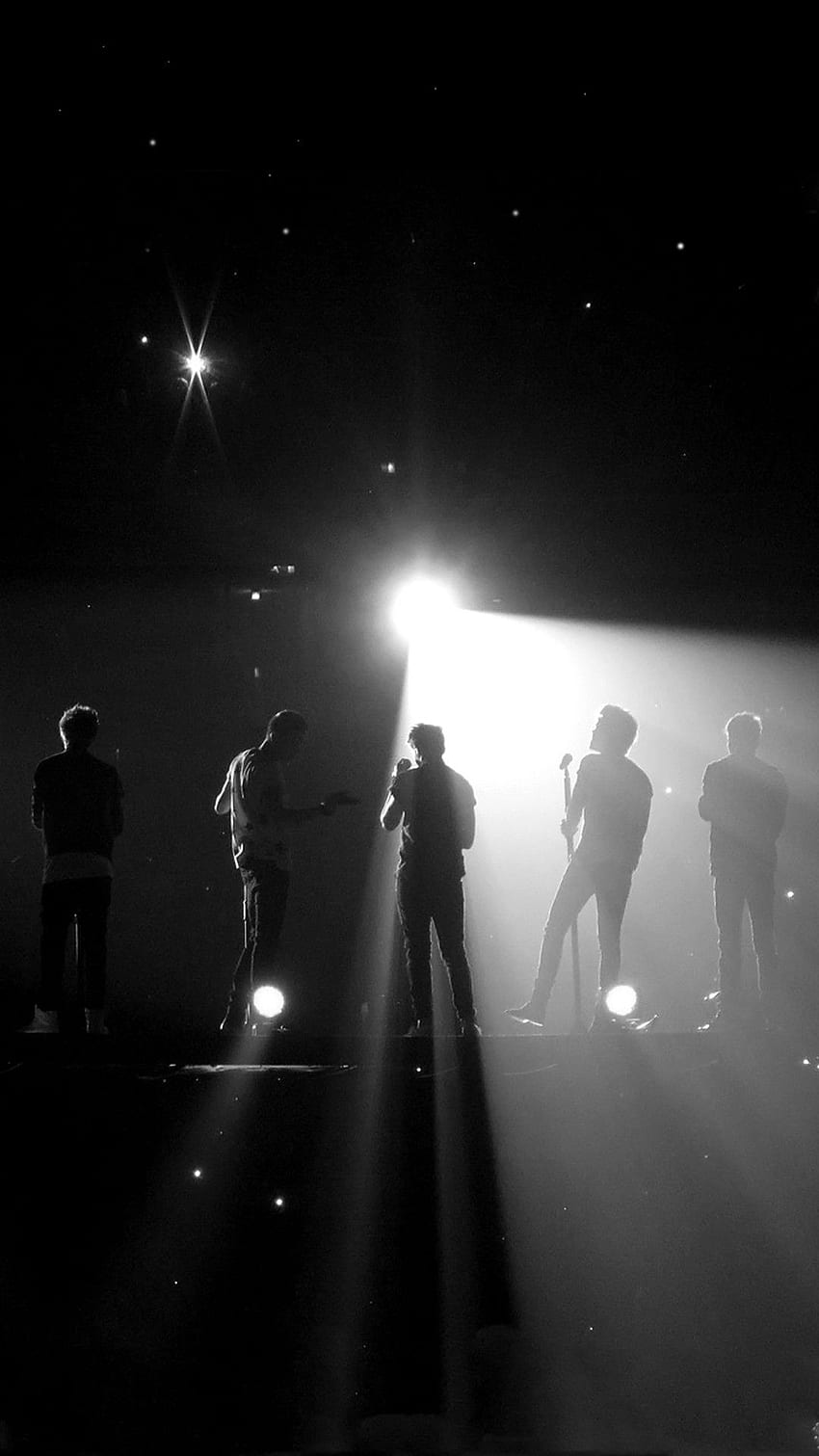 Arrière-plan esthétique One Direction, One Direction noir et blanc Fond d'écran de téléphone HD