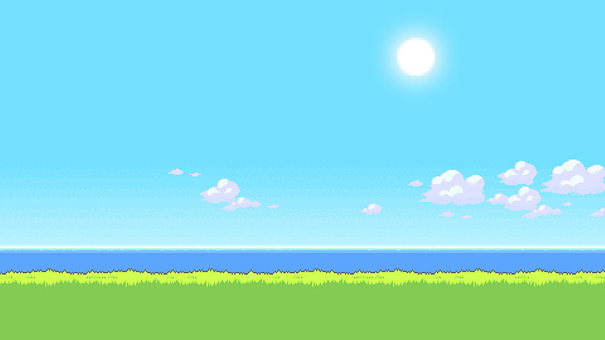 Minimalism, Grass, Nature, Sky, Simple Background, Mist / and Mobile  Background, Simple Nature Cartoon HD wallpaper | Pxfuel