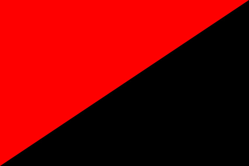 Assemblies Of The National Syndicalist Offensive , Misc, HQ Assemblies Of The National Syndicalist Offensive . 2019, halb schwarz, halb rot HD-Hintergrundbild