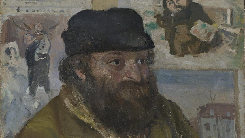 Camille Pissarro. Portrait of Cézanne. L672. National Gallery HD wallpaper