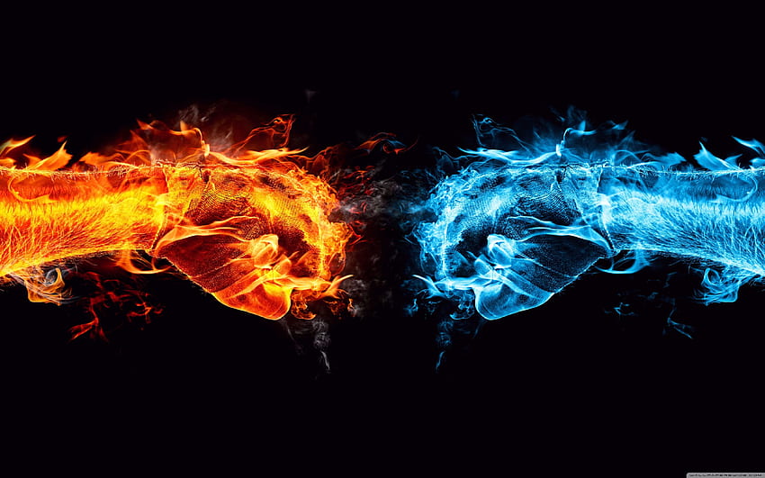 Fire Fist vs Water Fist ❤ pour Ultra Fond d'écran HD