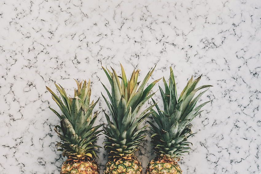 Pineapple Fruit on White and Grey Sand · Stock, Pineapple Aesthetic HD wallpaper