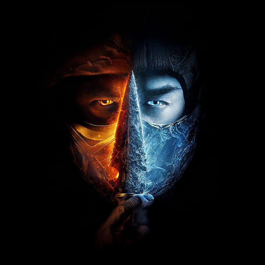 Mortal Kombat, 2021 Филми, Scorpion, Sub Zero, Black Dark, Mortal Kombat HD тапет за телефон