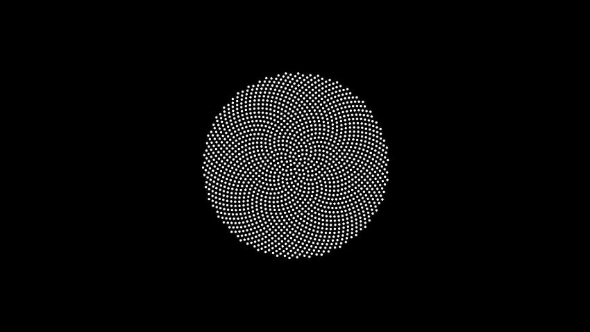 Fibonacci, Black Spiral HD wallpaper