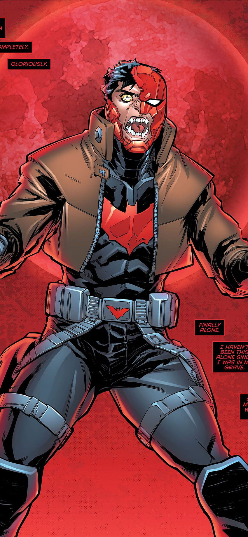 Red Hood Collection iPhone, Red HUD HD phone wallpaper