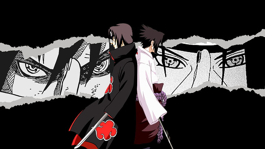 So sánh Itachi và Sasuke với hình nền ấn tượng này. Hãy xem hình nền trái tim này để hiểu rõ hơn về những cuộc đua đẫm máu giữa hai anh em và thời gian giữa họ.