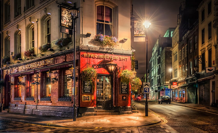 Brewer Pub Londra - Strada - Sfondo HD