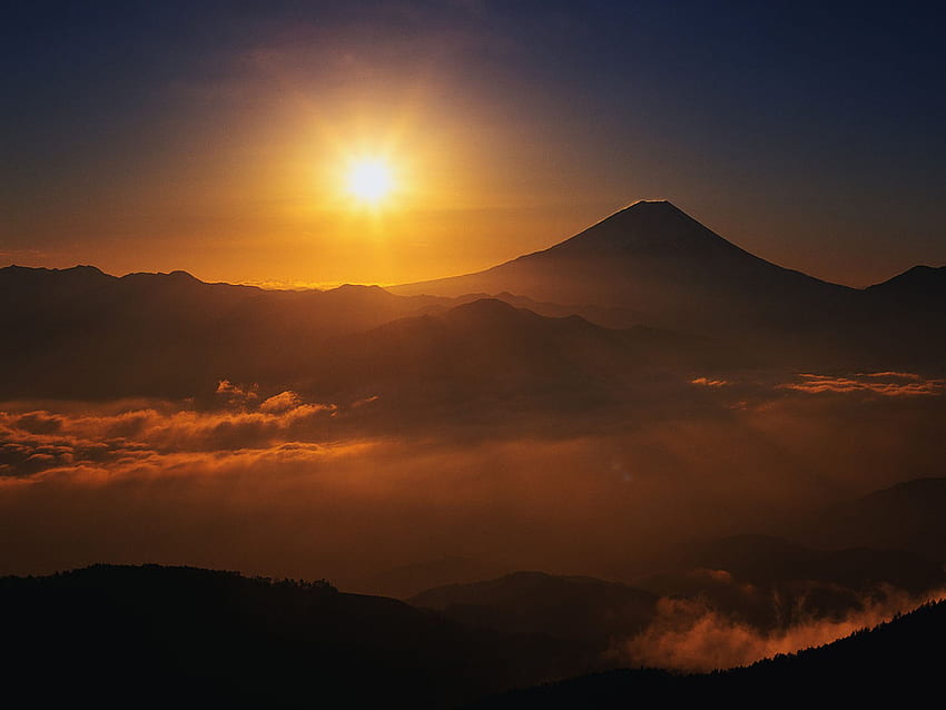 Sunrise On The Mountain” 파트 1 - Sun Rise In Mountains - - HD 월페이퍼