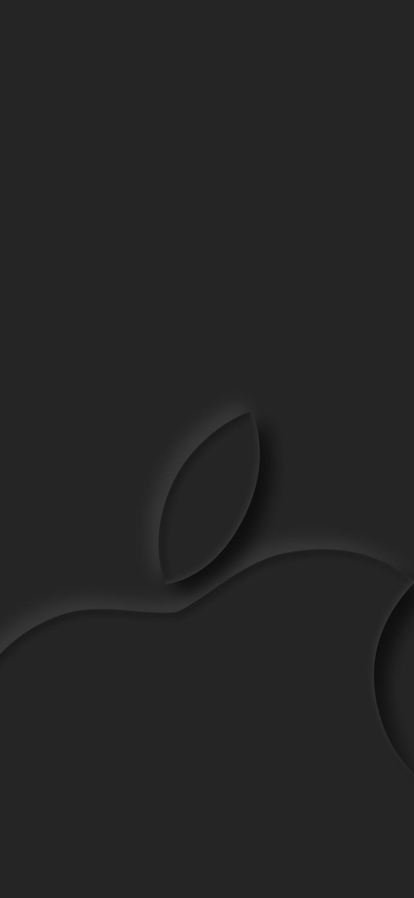 애플 로고 다크 그레이 아이폰 XS, 아이폰 10, 아이폰 X, 배경, 애플 아이폰 HD 전화 배경 화면