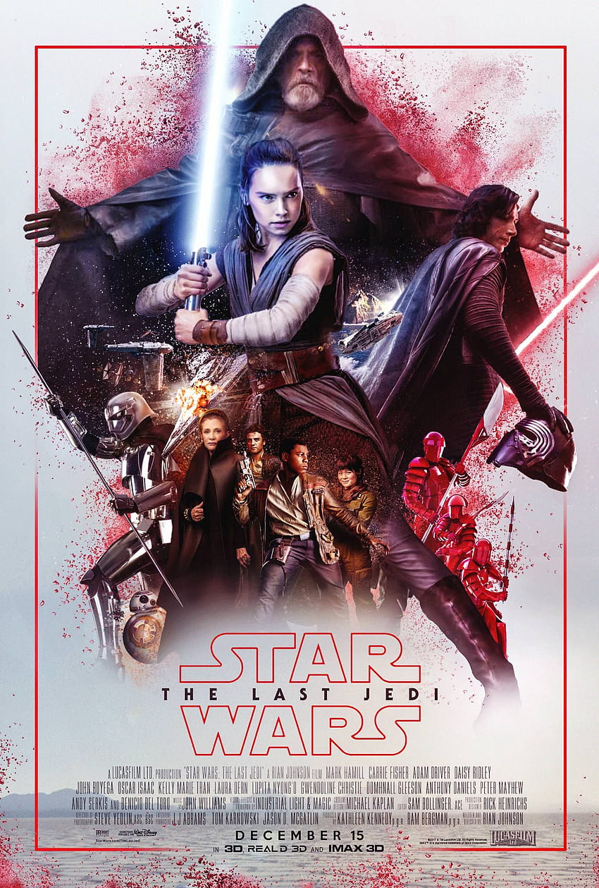 Star Wars: Episode VIII - The Last Jedi (2017) From. Star wars episodes, Last jedi poster, The last jedi poster, Star Wars Episode 8 HD phone wallpaper
