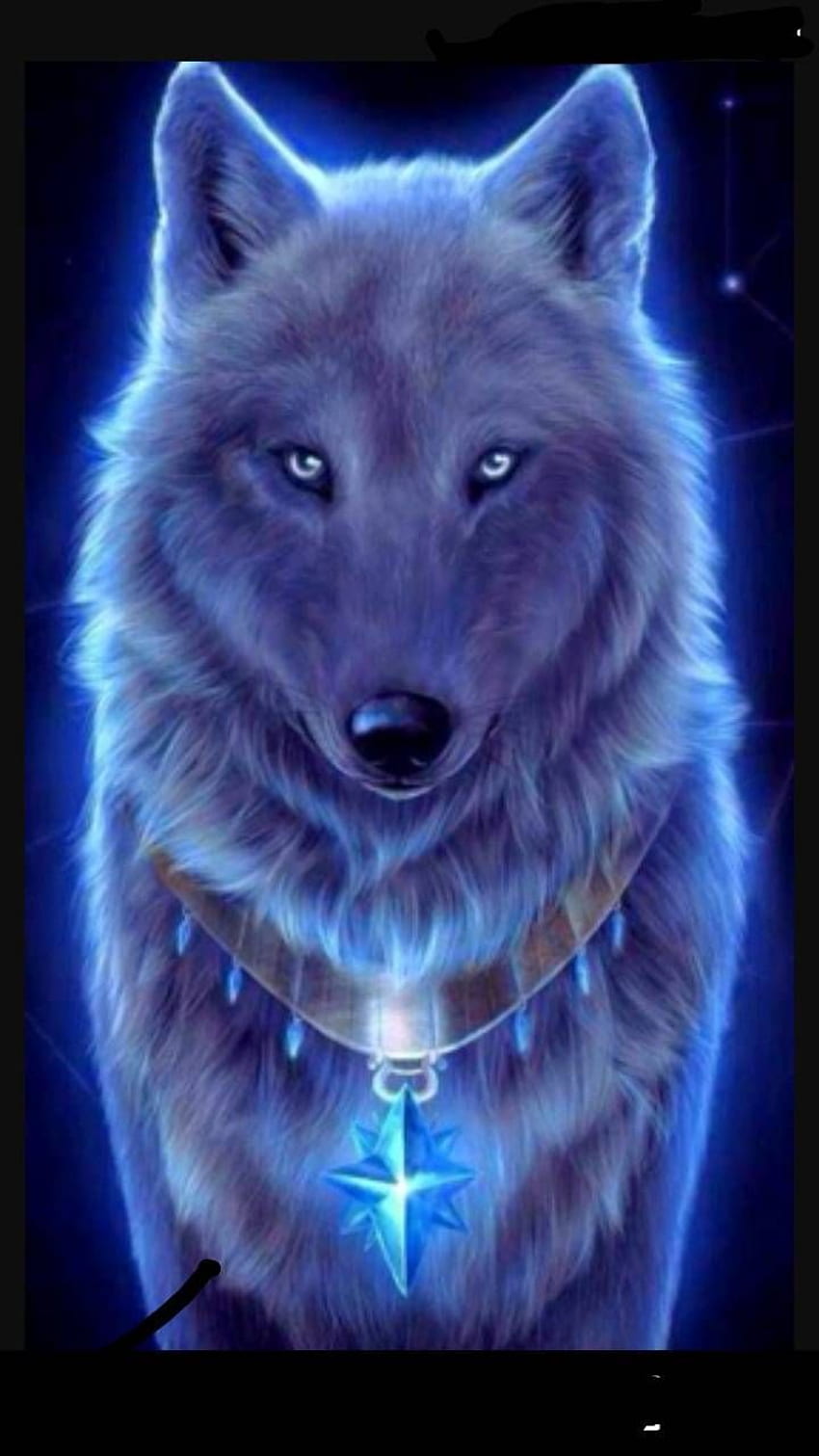 Галактика син вълк. 2wolveslove. Вълк, Вълк, Еднорог Галактика Вълк HD тапет за телефон