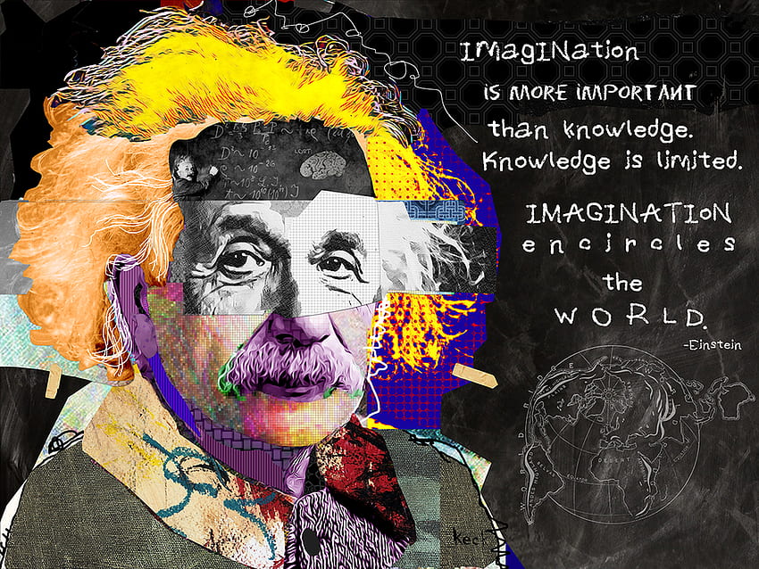 Albert Einstein. Afrika merkezli sanat, Sanat ve Kolaj sanatı HD duvar kağıdı