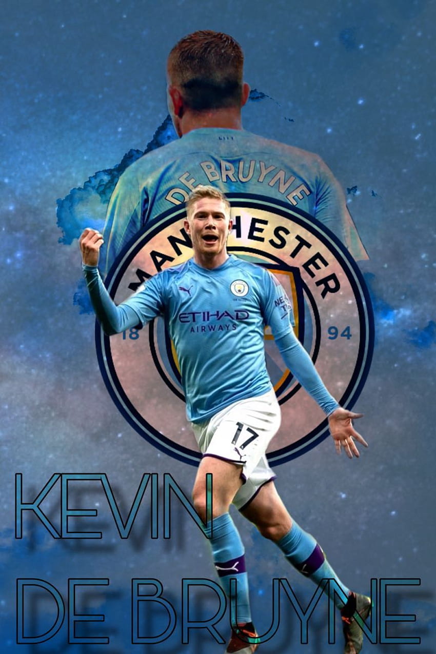 KEVIN DE BRUYNE - MANCHESTER CITY. Logo von Manchester City, Manchester City, Manchester City, Manchester City-Spieler HD-Handy-Hintergrundbild