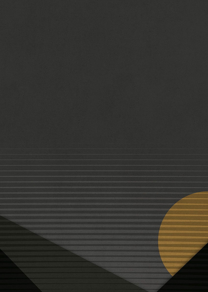 Poster vintage minimalista geometrico del sole nascente a colori retrò s. illustrazione Sfondo del telefono HD