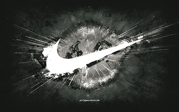 Nike logo with text overlay #Nike #fashion Off White #1080P