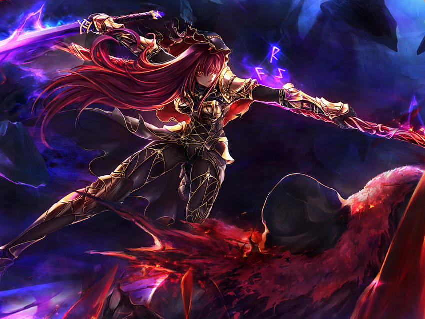 Scathach, Fate Grand Order, Warrior, Anime Girl, Artwork ...