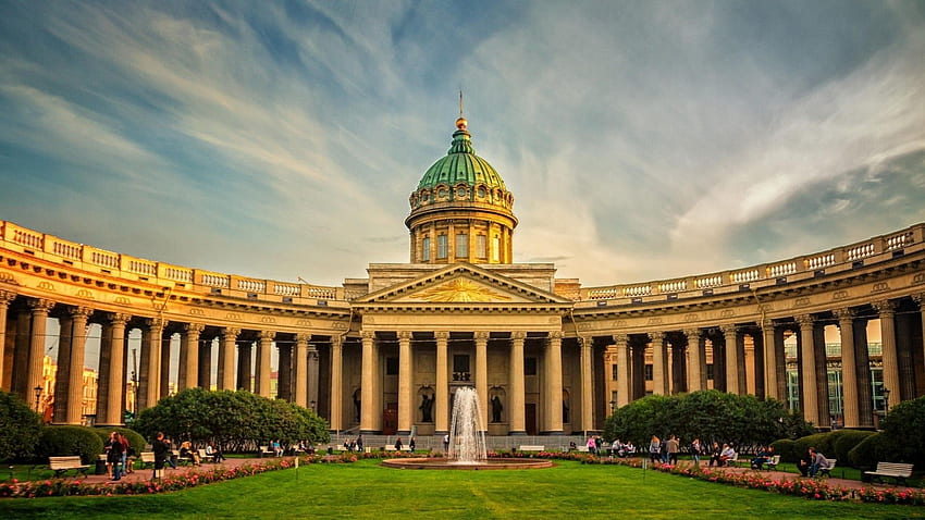 The Kazan Cathedral Form St Petersburg Russia HD wallpaper