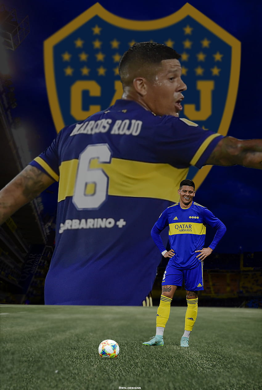 Marcos Rojo, football, Argentina, Boca, America, Latam, Copa, Libertadores HD phone wallpaper