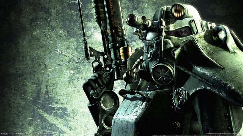 Fallout 3, menakutkan, video game, prajurit, pertempuran, senjata, game, prajurit Wallpaper HD