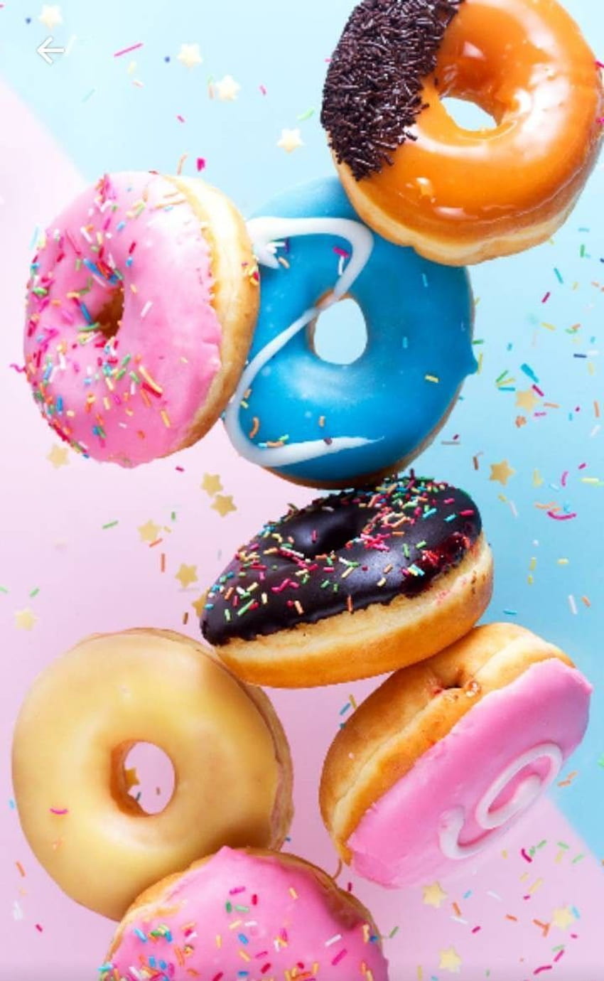 donuts toedit pinktone edit, Colorful Donut HD phone wallpaper