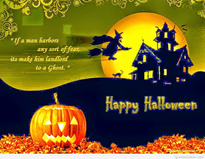 Funny Happy Halloween quotes, cartoons, sayings & HD wallpaper