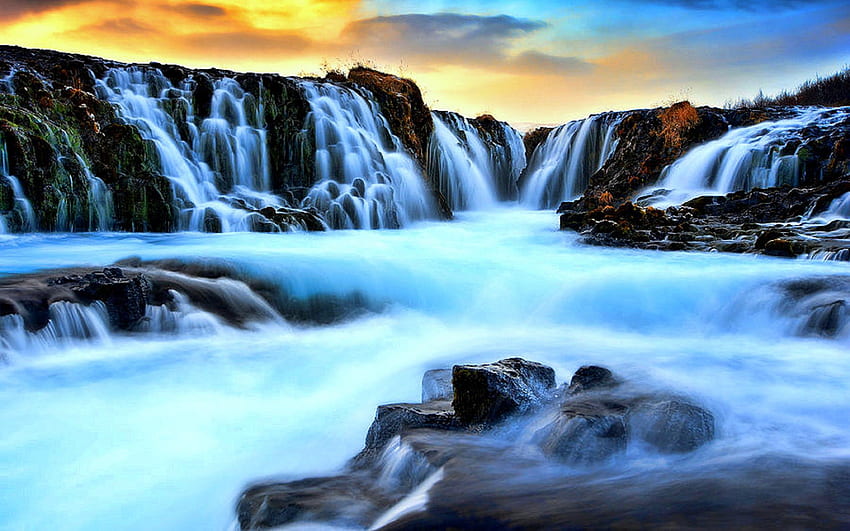 Waterfall: Iceland Waterfall Waterscapes Places Attractions Dreams ...