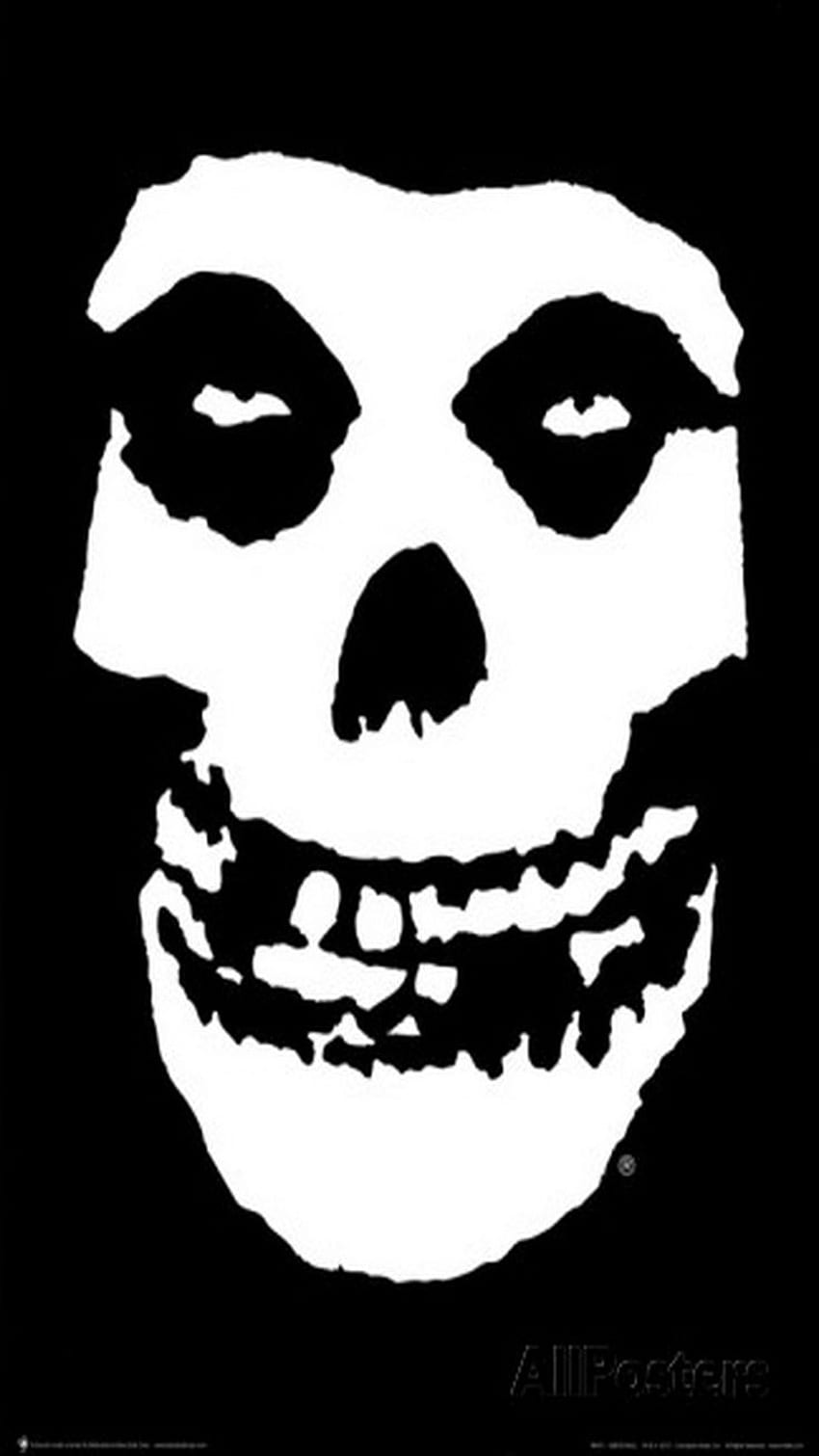 DOTKNIJ I POBIERZ APLIKACJĘ! Hard Skull Black Misfits Punk Rock, Punk Rock iPhone Tapeta na telefon HD