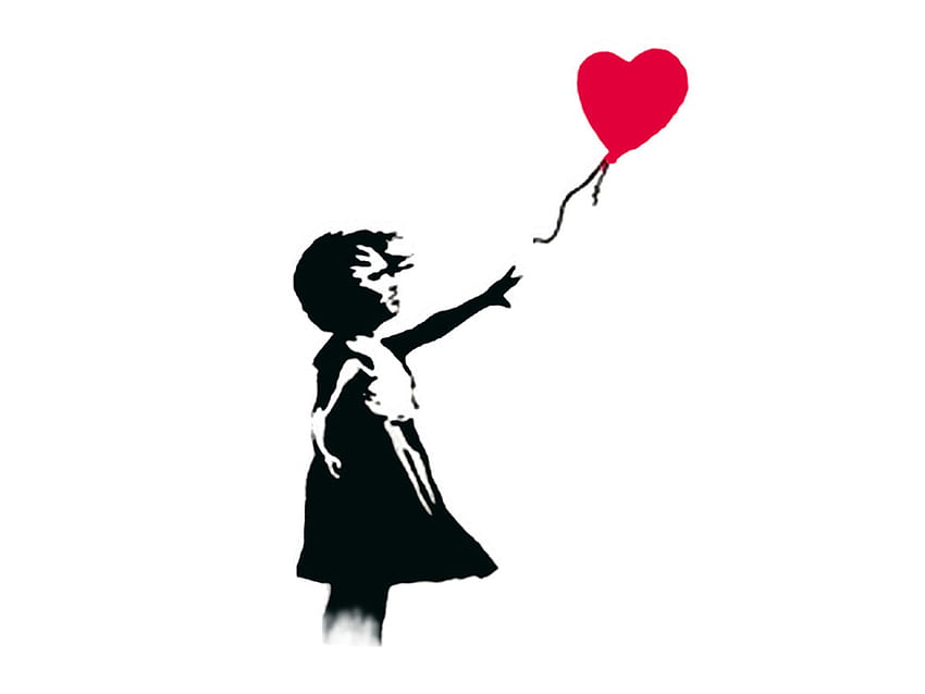 Girl And Balloon, Banksy HD wallpaper