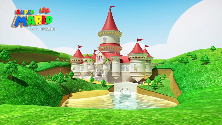 Super Mario - Super Mario 64 Castle 3D Model HD wallpaper