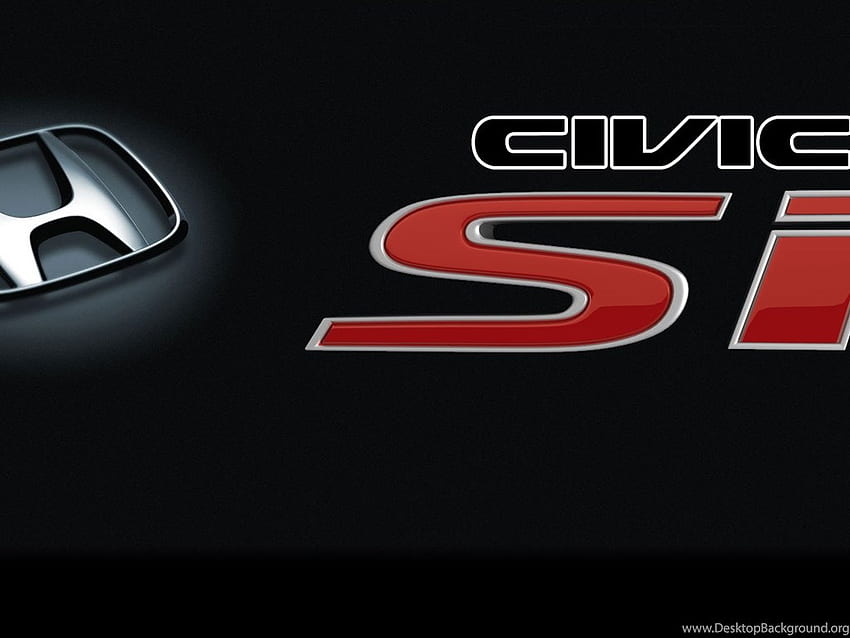 Latar Belakang Honda Civic Si Imid, Logo Honda Civic Wallpaper HD