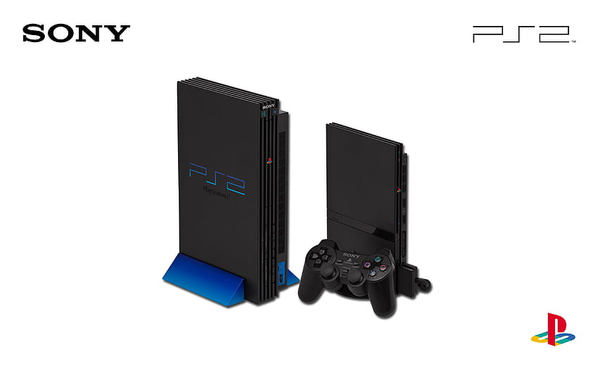 Dwie konsole Sony PS2, PlayStation 2, konsole, gry wideo Tapeta HD
